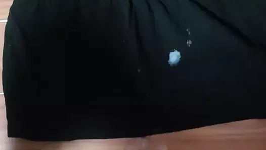 Cumshot my sis's dress