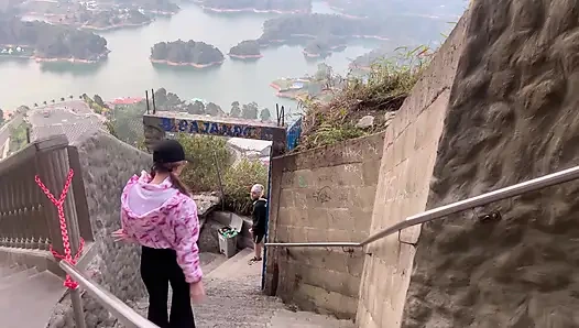 Katty Blake Is Discovered by Tourists Having Sex in the Piedra Del Penol, Guatape, Antioquia, Col