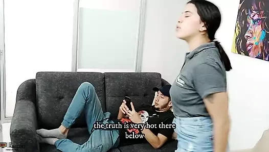 Erkek delisi üvey kızkardeş üvey kardeşi Creampie tarafından tutkuyla becerdin olmak istiyor - İspanyolca porno