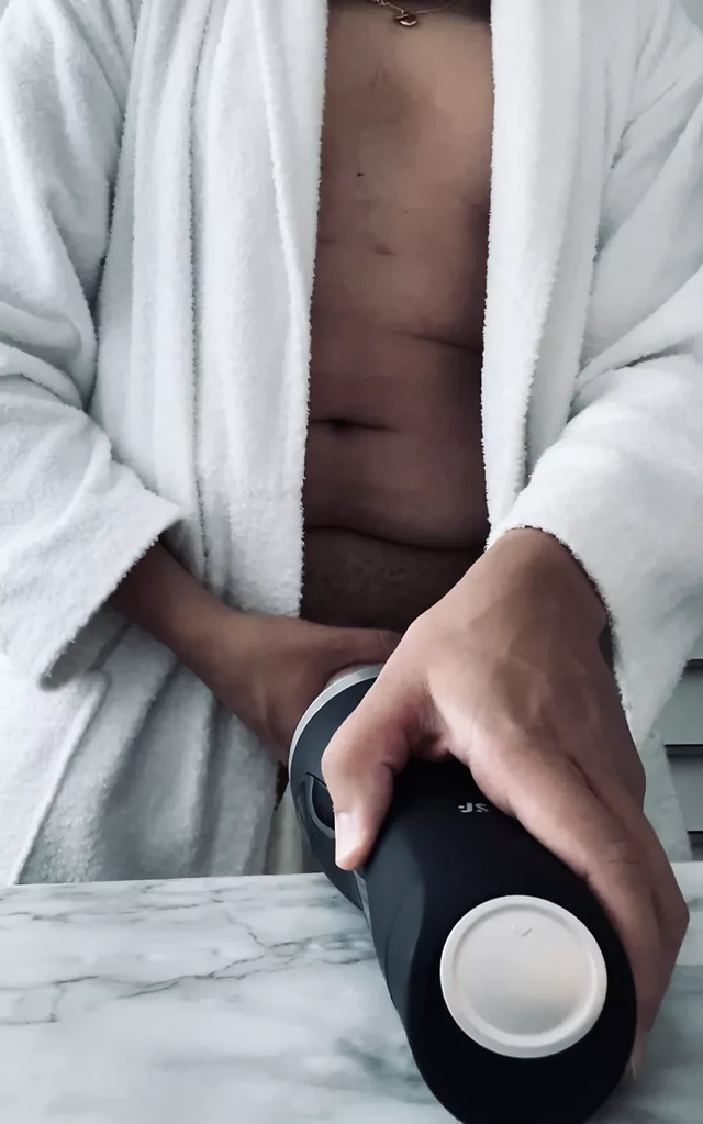 Swedish boy play with sextoy