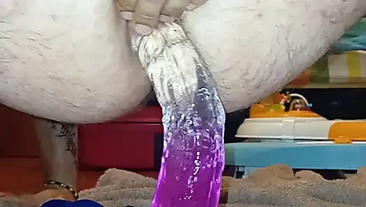 Big dildo for my bisex husband