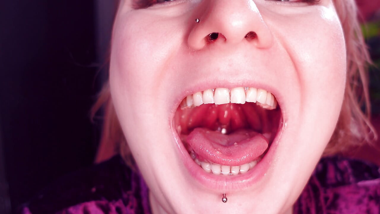 Food Fetish: Mukbang. Eating Popping Candy in Nitrile Medical Nurse Gloves. Teeth Mouth Fetish.