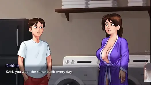 BIG BOOBED MILF STEPMOM WAS SURPRISED! I FUCK HER WHILE DOING LAUNDRY