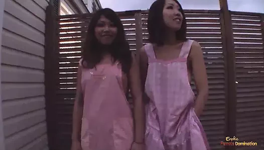 Asya grup seks ile baştan çıkarıcı esmerler ile büyük doğal