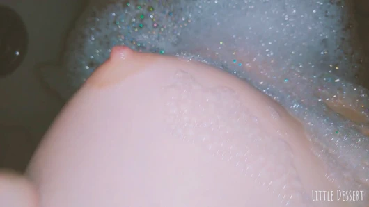 Dorm Mate Dips Dinky Tits in Bathtub