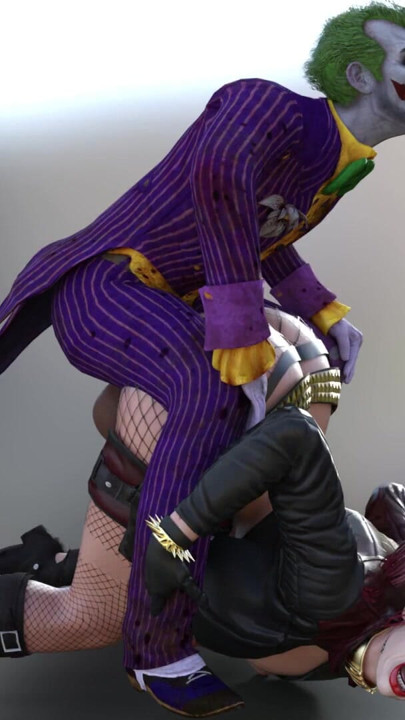 Joker Harley Quinn'i sikiyor - büyük yaraklı anal - sassycomics | Klip 1
