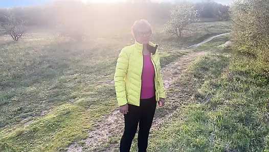 The Anal Granny Outdoors!!!