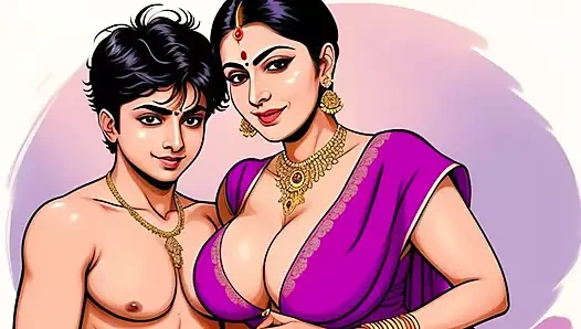 Hintli genç kızın köydeki ilk seksi