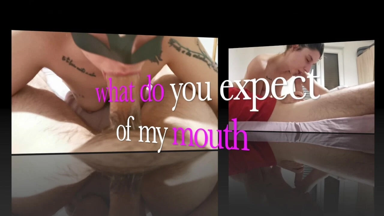 Подборка минета, удивительная глубокая глотка и язык