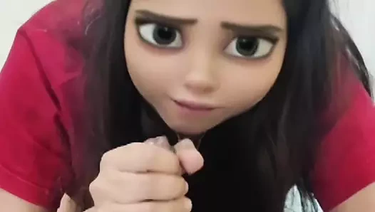 Fantezi riya toon yüze oral seks