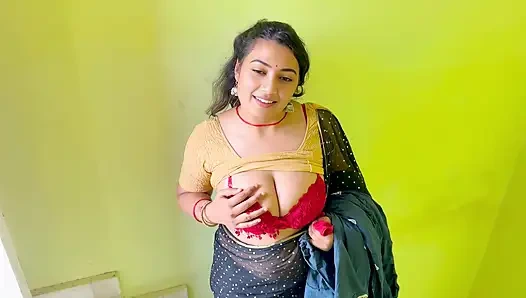 Yaz tatilinde yengenin evine gittim ve güzel yengemle çok eğlendim, tam Hintçe viral video