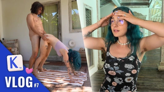 Yoga yaparken onu sikiyor - Fransız vlog bali khalamite