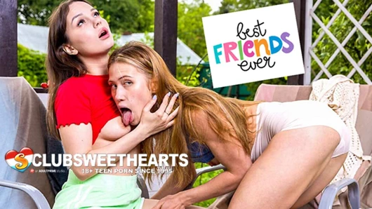 18 yaşındaki Nika Murr ve Maddy Nelson clubsweethearts'ta birlikte orgazm oluyor