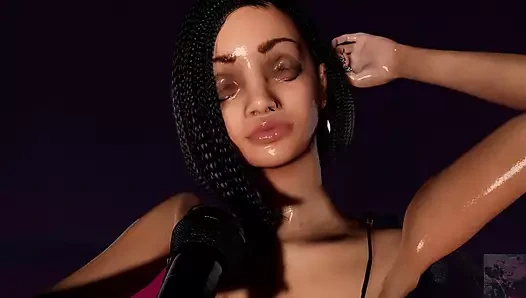 Zenci şarkıcı ırklararası anal ve oral seks