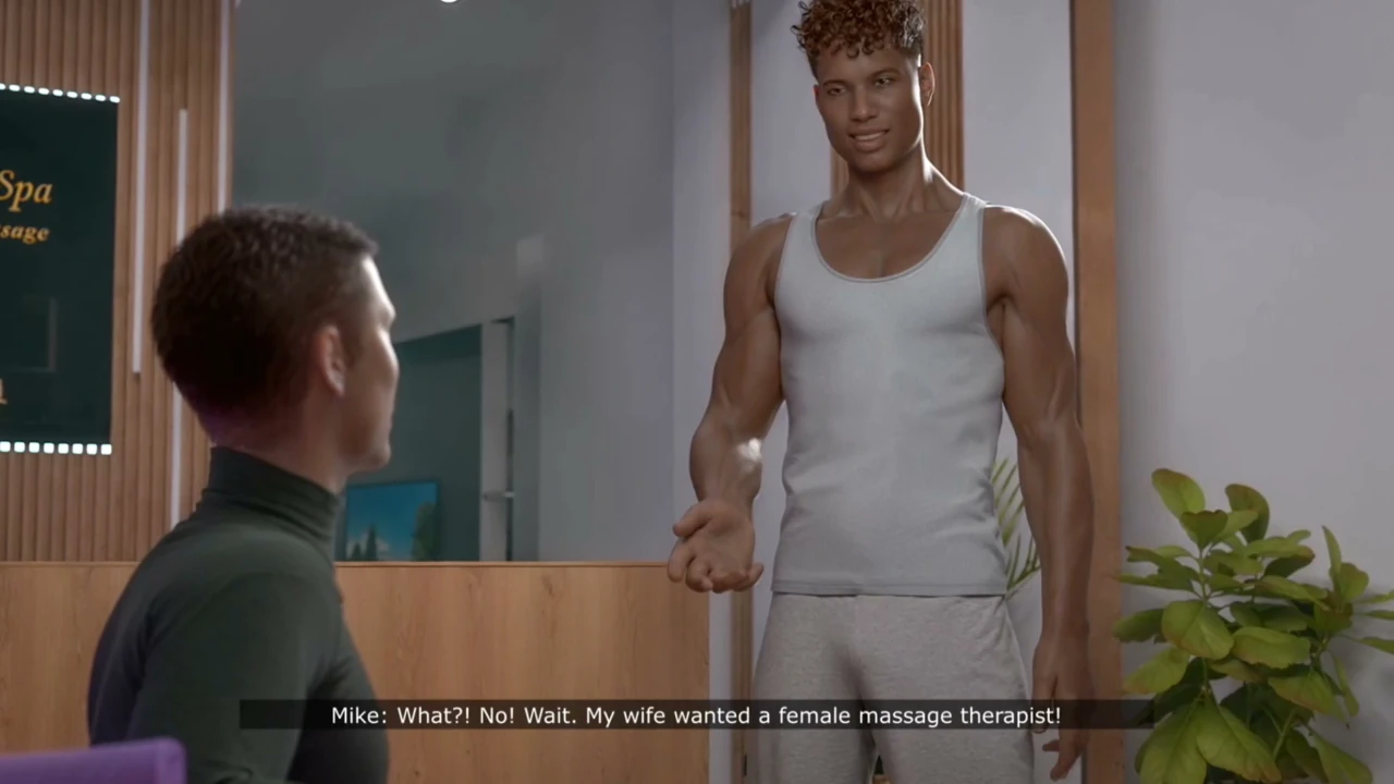 Massage Boy Fucks Wife in Front of Husband