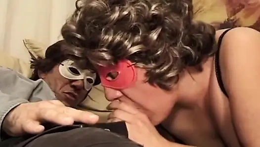 Blindfolded MILF Dripping Cum After Intense Pounding