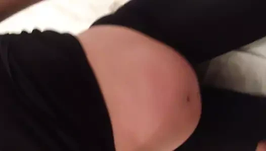 my 7 months preggo belgian blue eyed baby mama