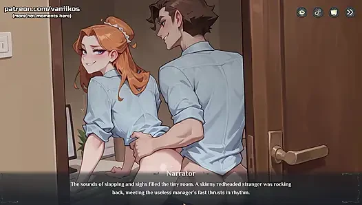 Büyük memeli tüylü kız dar şortla büyük götünü gösteriyor - otel hikayeleri (buhar oyunu) - 3 boyutlu animasyonlu hentai oyunu