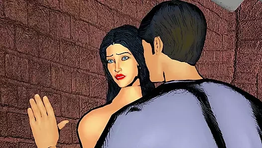 Hot sexy widow woman enjoyed sex in the bathroom