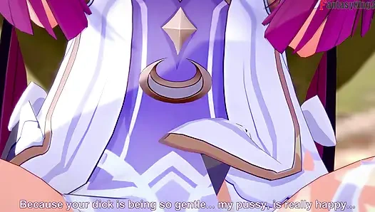 Columbina oral seks - Genshin Impact