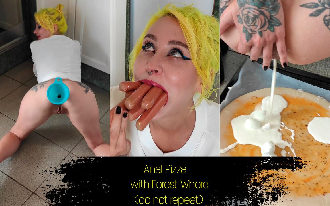 Orman fahişesi ile anal pizza (sarkma, pis, kirli, lavman, aşırı)