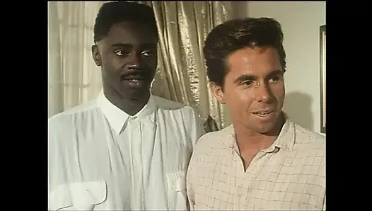 Beautiful Vintage Sexy MILF with Hairy Pussy Fucked in Ass and Pussy by Three Monster Black Cocks Cumming in Her Mouth