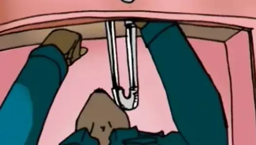 Hentai sürtük vücudunu ve büyük göğüslerini gösteriyor