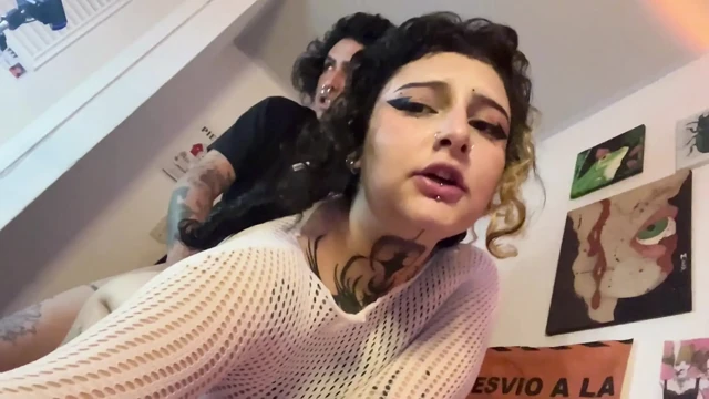 Colombian gothic slut bitch fucks her stepbrother until she makes him cum in her big ass
