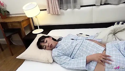 Asian Teen Ryoko With Big Tits And Hairy Pussy Fucked By Step Dad