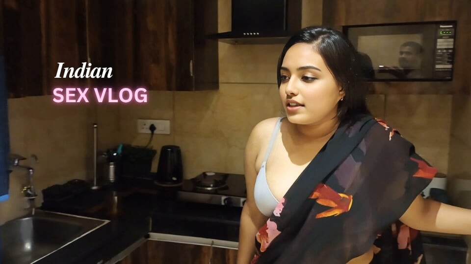 Yeni satın alınan daire Delhi'de ilk seks vlog, Hintçe ses