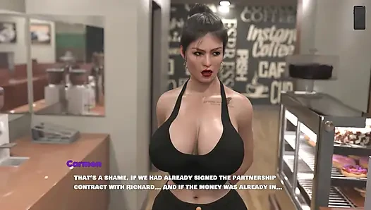 İşten sonra ateşli büyük memeli orta yaşlı seksi patronumu siktim ve dölledim