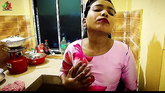 Indian roommate fucks me hard in missionary then pull my hair while ass fucking