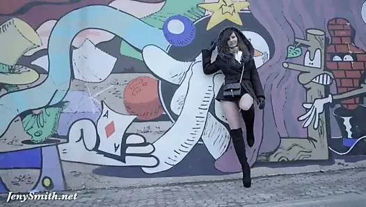 Jeny smith külotlu çorap ve yüksek topuklu fetiş kızdırmak