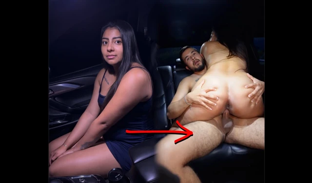 Gets fucks an 18-year-old after the disco - Sex in the car