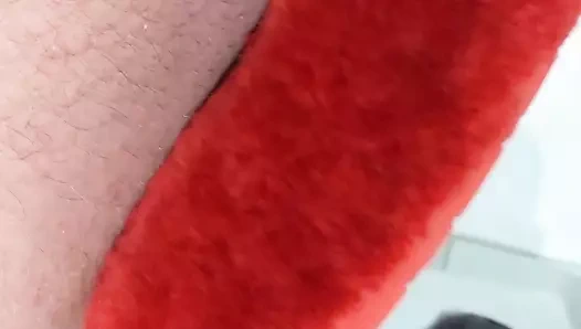 Kürklü terlik boşalma