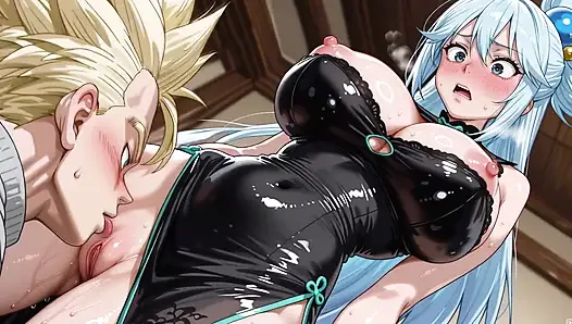Trunks SSJ (DB) x Aqua (Konosuba)