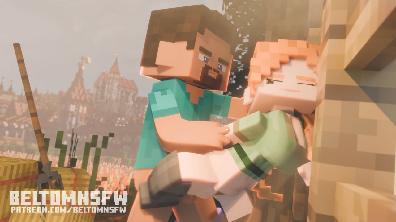 Minecraft seks modu Steve Alex'i sikiyor - animasyon (beltomnsfw)