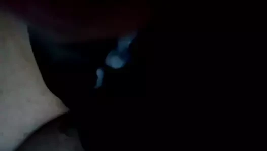 Cum üzerinde onu siyah külot (eski)