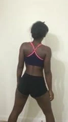 Twerk - siyah götlü şort