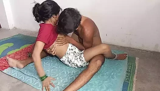 Indian bhabhi in red shorts and white pants fucked Indian bhabhi's boobs sucked and pussy fucked and romantic indane desi movei