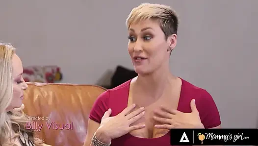 MOMMY'S GIRL - шаловливые милфы Райан Кели, Aiden Starr, и Crystal Rush превращают Книжный клуб в тройничок