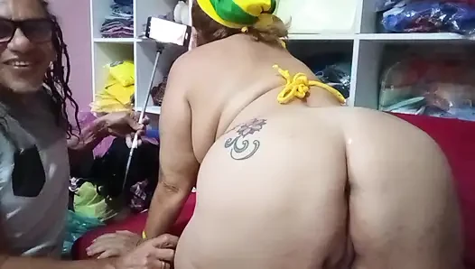 Cheering for Brazil and