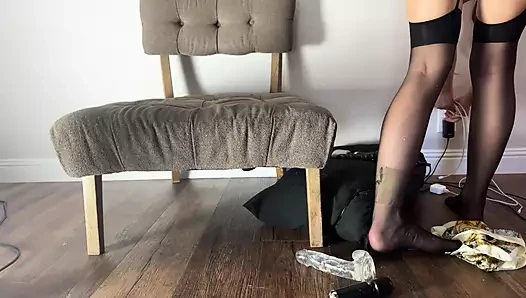 Yoğun amcık oyunu seansı