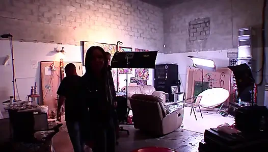 Büyük götlü zenci genç kız amını derinden siktiriyor