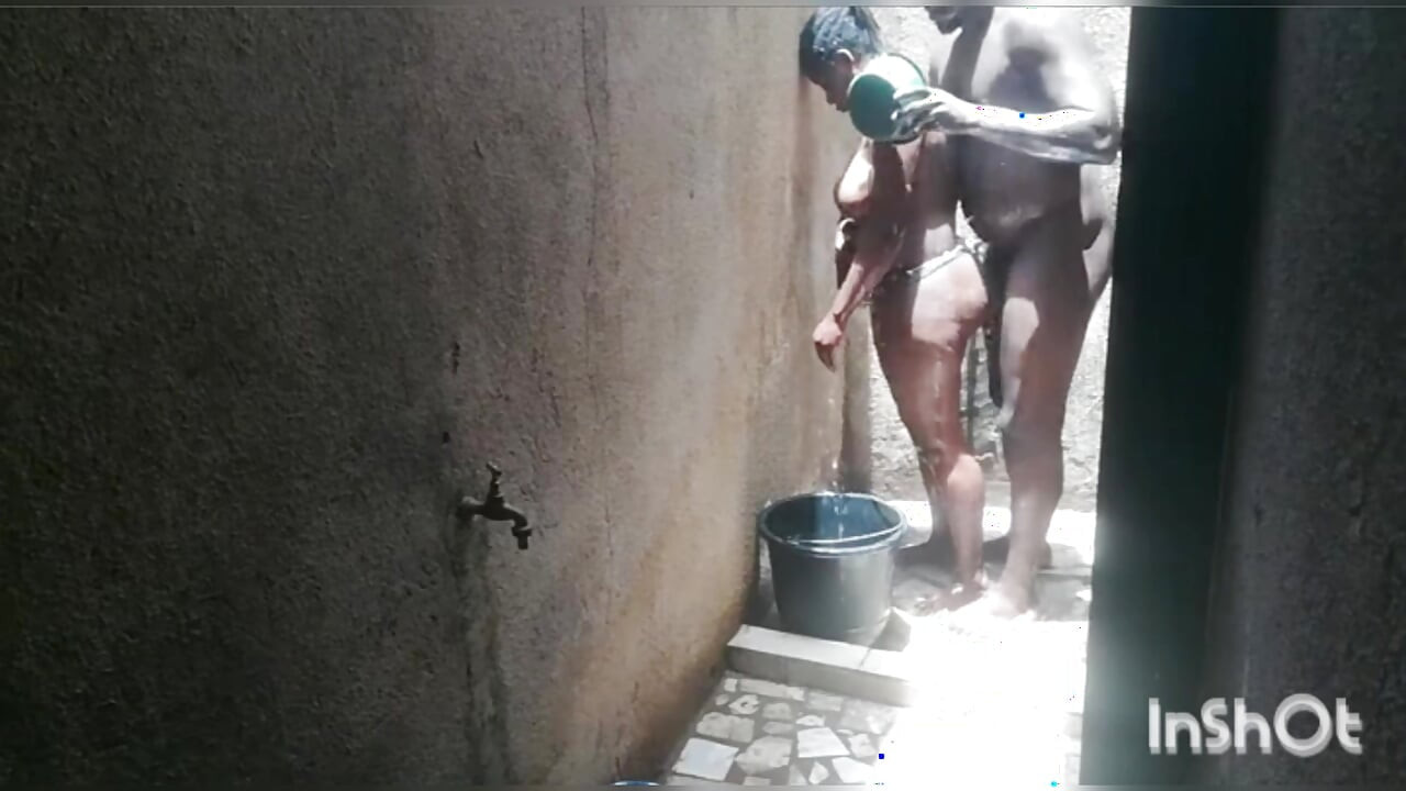 Love in secret in the African shower