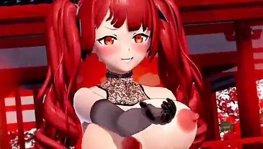 Lezzetli mükemmel eşek, tatlı zevk, yoğun sıcak eşek, tatlı eşek