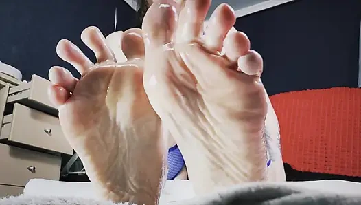 Yağlanmış Ayaklar Asmr Yavaş Taban Bakış açısı Ve Derin Fısıltı Azdırma
