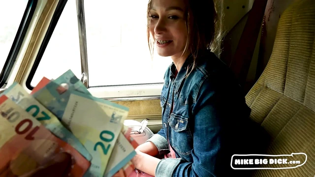 MikeBigDick: This bitch with braces will do anything for money.