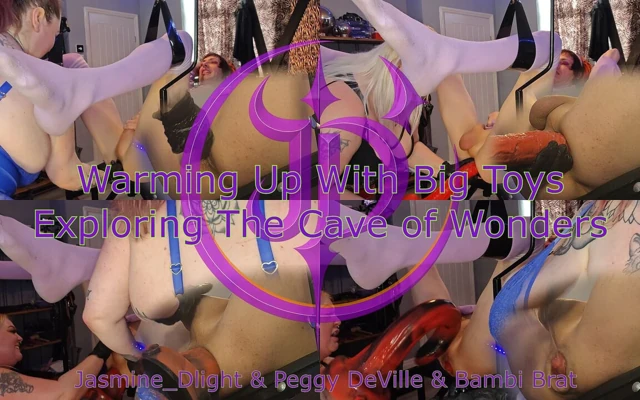 Jasmine_dlight ve Peggy Deville ve Bambi Velet - bazı büyük oyuncaklarla ısınıyor aşırı anal derinlik eğitimi