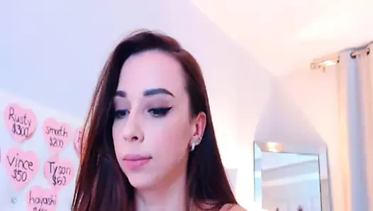 Muhteşem sıcak civciv sahip olan bir sıcak mastürbasyon gösteri